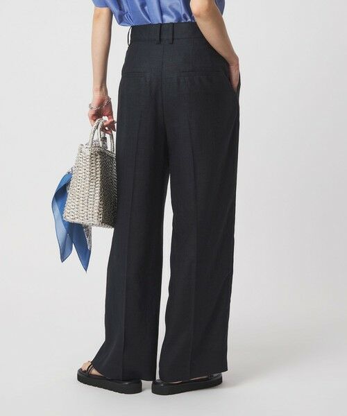 green label relaxing / グリーンレーベル リラクシング スラックス・ドレスパンツ | ［size SHORT/TALLあり］ライト リネンライク ストレート パンツ UVカット 通気性 | 詳細24