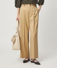 green label relaxing / グリーンレーベル リラクシング スラックス・ドレスパンツ | ［size SHORT/TALLあり］ツイル イージー ワイド パンツ