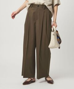 green label relaxing / グリーンレーベル リラクシング スラックス・ドレスパンツ | ［size SHORT/TALLあり］ツイル イージー ワイド パンツ