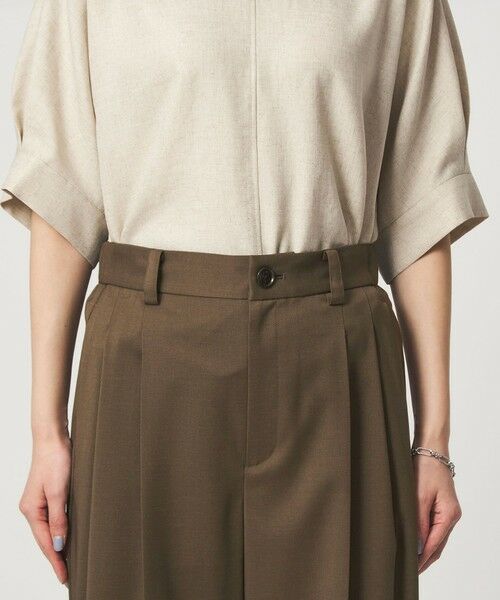 green label relaxing / グリーンレーベル リラクシング スラックス・ドレスパンツ | ［size SHORT/TALLあり］ツイル イージー ワイド パンツ | 詳細18