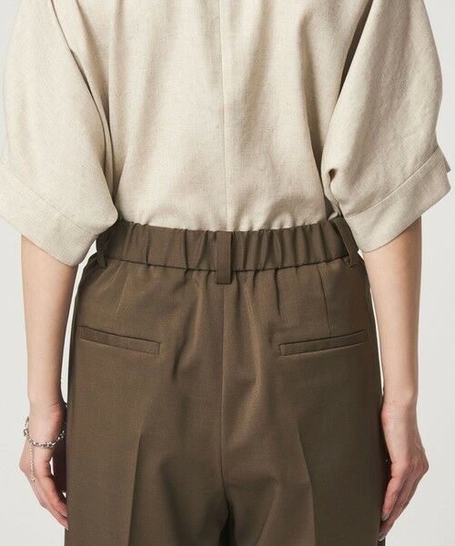 green label relaxing / グリーンレーベル リラクシング スラックス・ドレスパンツ | ［size SHORT/TALLあり］ツイル イージー ワイド パンツ | 詳細19