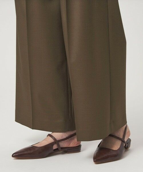green label relaxing / グリーンレーベル リラクシング スラックス・ドレスパンツ | ［size SHORT/TALLあり］ツイル イージー ワイド パンツ | 詳細21