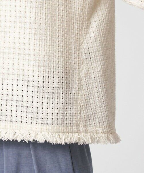 green label relaxing / グリーンレーベル リラクシング シャツ・ブラウス | ラティス ツイードライク プルオーバー | 詳細11