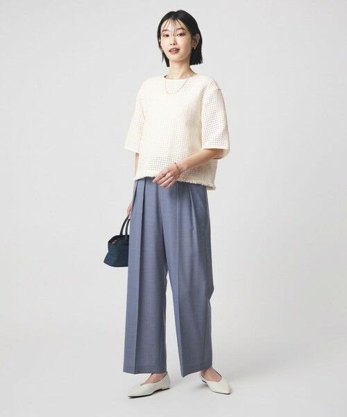 green label relaxing / グリーンレーベル リラクシング シャツ・ブラウス | ラティス ツイードライク プルオーバー | 詳細3