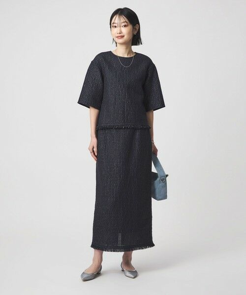 green label relaxing / グリーンレーベル リラクシング シャツ・ブラウス | ラティス ツイードライク プルオーバー | 詳細16