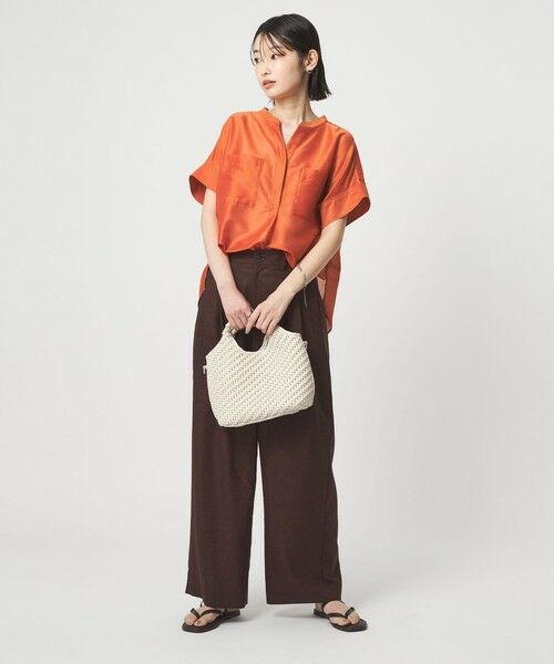 green label relaxing / グリーンレーベル リラクシング シャツ・ブラウス | カールマイヤー ポケット ショートスリーブ ブラウス マシンウォッシャブル 通気性 | 詳細3