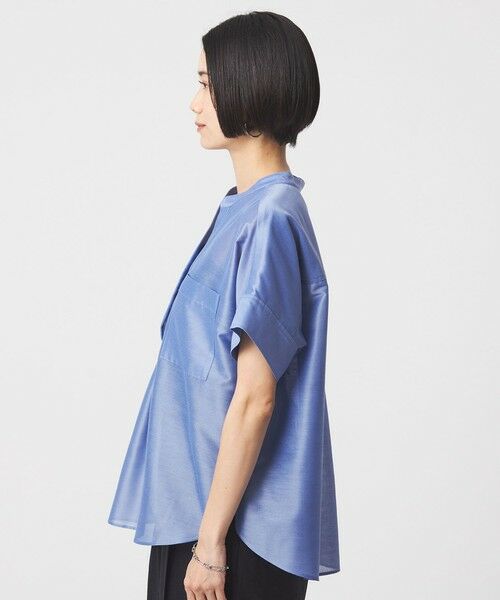 green label relaxing / グリーンレーベル リラクシング シャツ・ブラウス | カールマイヤー ポケット ショートスリーブ ブラウス マシンウォッシャブル 通気性 | 詳細10