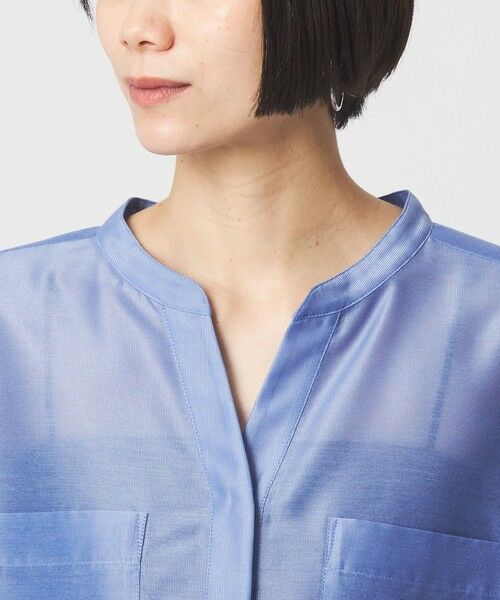 green label relaxing / グリーンレーベル リラクシング シャツ・ブラウス | カールマイヤー ポケット ショートスリーブ ブラウス マシンウォッシャブル 通気性 | 詳細12