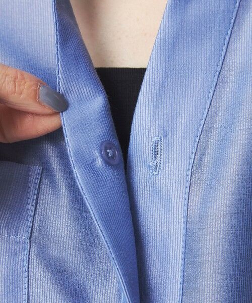 green label relaxing / グリーンレーベル リラクシング シャツ・ブラウス | カールマイヤー ポケット ショートスリーブ ブラウス マシンウォッシャブル 通気性 | 詳細16