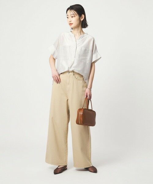 green label relaxing / グリーンレーベル リラクシング シャツ・ブラウス | カールマイヤー ポケット ショートスリーブ ブラウス マシンウォッシャブル 通気性 | 詳細26