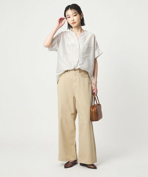 green label relaxing / グリーンレーベル リラクシング シャツ・ブラウス | カールマイヤー ポケット ショートスリーブ ブラウス マシンウォッシャブル 通気性 | 詳細27