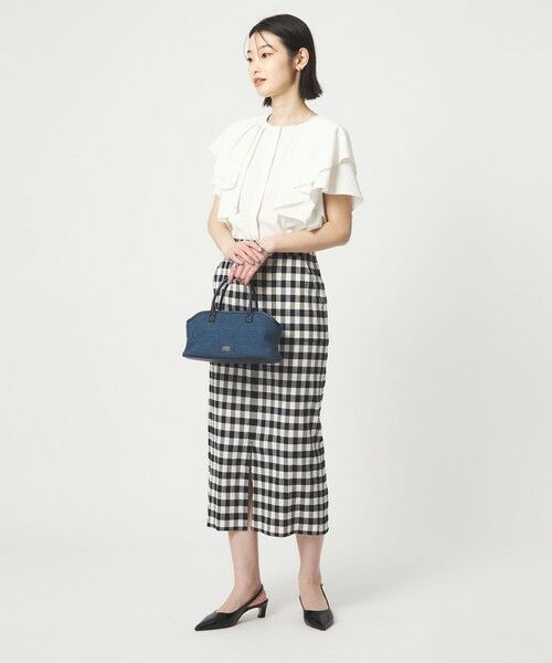 green label relaxing / グリーンレーベル リラクシング シャツ・ブラウス | Breeze Cool  ラッフル ブラウス マシンウォッシャブル 吸水速乾 通気性 UVカット | 詳細6