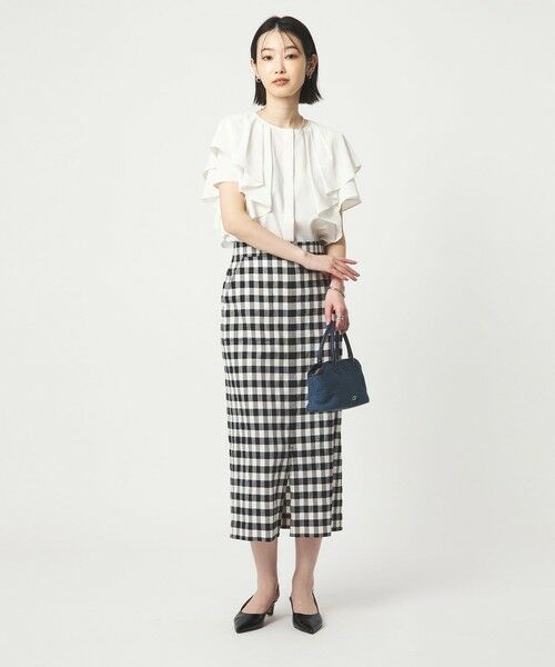 green label relaxing / グリーンレーベル リラクシング シャツ・ブラウス | Breeze Cool  ラッフル ブラウス マシンウォッシャブル 吸水速乾 通気性 UVカット | 詳細4