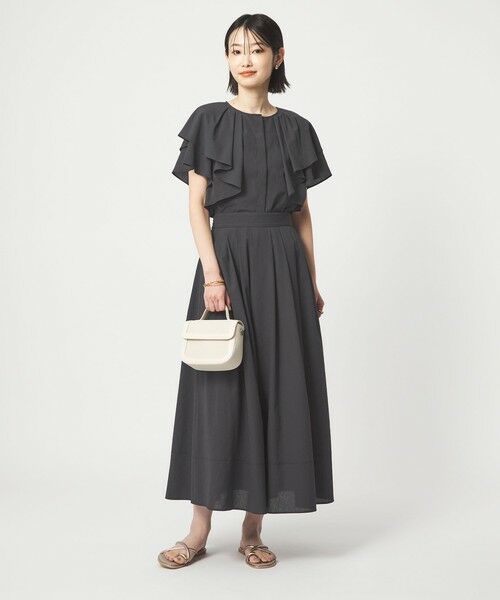 green label relaxing / グリーンレーベル リラクシング シャツ・ブラウス | Breeze Cool  ラッフル ブラウス マシンウォッシャブル 吸水速乾 通気性 UVカット | 詳細13