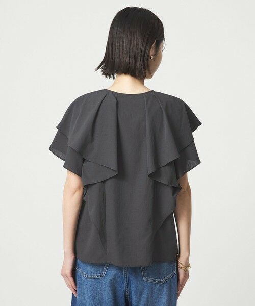 green label relaxing / グリーンレーベル リラクシング シャツ・ブラウス | Breeze Cool  ラッフル ブラウス マシンウォッシャブル 吸水速乾 通気性 UVカット | 詳細16