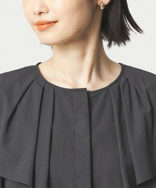 green label relaxing / グリーンレーベル リラクシング シャツ・ブラウス | Breeze Cool  ラッフル ブラウス マシンウォッシャブル 吸水速乾 通気性 UVカット | 詳細17