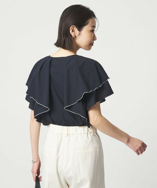 green label relaxing / グリーンレーベル リラクシング シャツ・ブラウス | Breeze Cool  ラッフル ブラウス マシンウォッシャブル 吸水速乾 通気性 UVカット | 詳細28