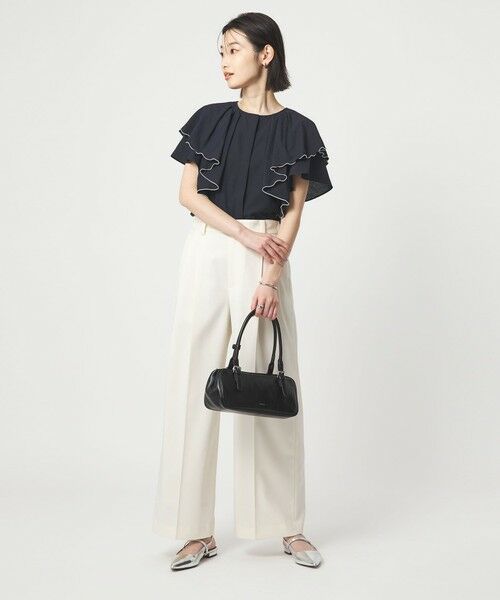 green label relaxing / グリーンレーベル リラクシング シャツ・ブラウス | Breeze Cool  ラッフル ブラウス マシンウォッシャブル 吸水速乾 通気性 UVカット | 詳細29