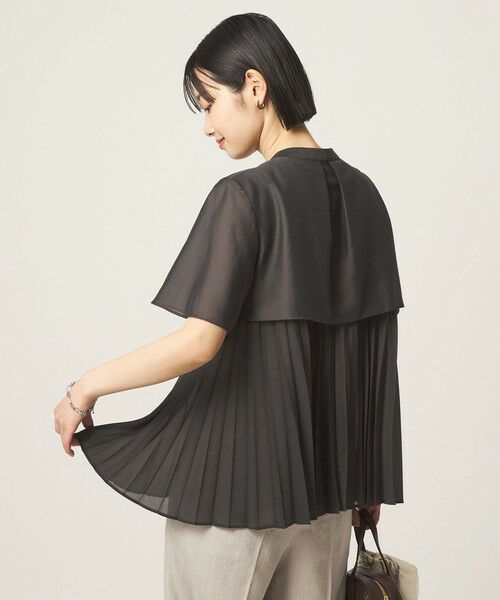 green label relaxing / グリーンレーベル リラクシング シャツ・ブラウス | ヨーク プリーツ ショートスリーブ ブラウス | 詳細2