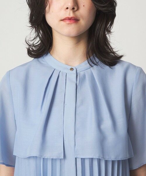green label relaxing / グリーンレーベル リラクシング シャツ・ブラウス | ヨーク プリーツ ショートスリーブ ブラウス | 詳細13