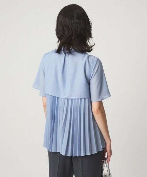 green label relaxing / グリーンレーベル リラクシング シャツ・ブラウス | ヨーク プリーツ ショートスリーブ ブラウス | 詳細7