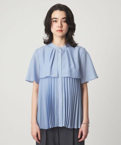 green label relaxing / グリーンレーベル リラクシング シャツ・ブラウス | ヨーク プリーツ ショートスリーブ ブラウス | 詳細10