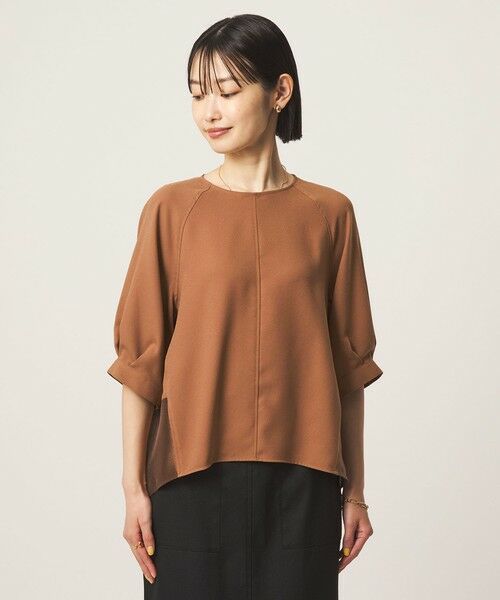 green label relaxing / グリーンレーベル リラクシング シャツ・ブラウス | ［size SHORTあり］fleurie(フルリー) フォルム ショートスリーブ ブラウス | 詳細17