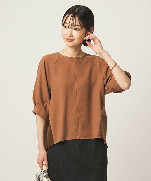 green label relaxing / グリーンレーベル リラクシング シャツ・ブラウス | ［size SHORTあり］fleurie(フルリー) フォルム ショートスリーブ ブラウス | 詳細12