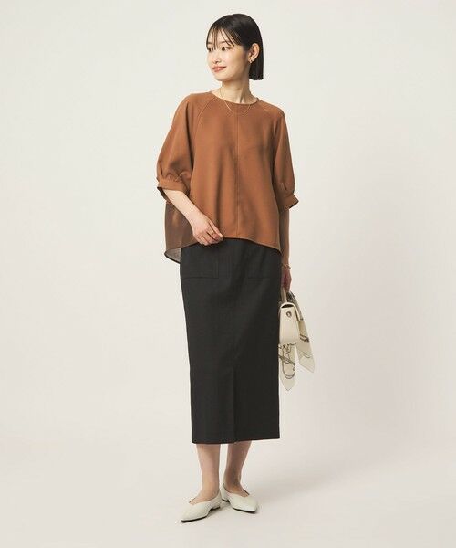 green label relaxing / グリーンレーベル リラクシング シャツ・ブラウス | ［size SHORTあり］fleurie(フルリー) フォルム ショートスリーブ ブラウス | 詳細14