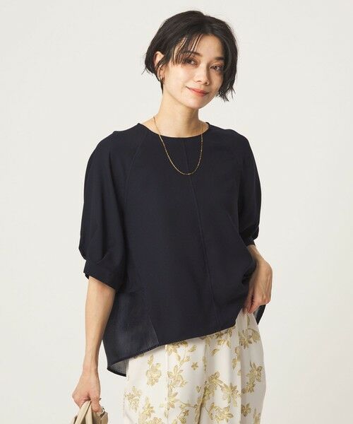 green label relaxing / グリーンレーベル リラクシング シャツ・ブラウス | ［size SHORTあり］fleurie(フルリー) フォルム ショートスリーブ ブラウス | 詳細22