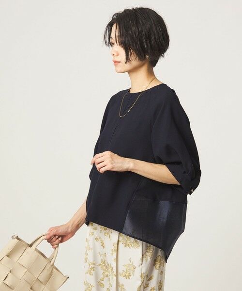 green label relaxing / グリーンレーベル リラクシング シャツ・ブラウス | ［size SHORTあり］fleurie(フルリー) フォルム ショートスリーブ ブラウス | 詳細24