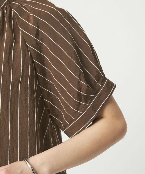 green label relaxing / グリーンレーベル リラクシング シャツ・ブラウス | スタンド ストライプ ブラウス | 詳細14