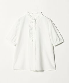 green label relaxing / グリーンレーベル リラクシング シャツ・ブラウス | フリル ディテール ショートスリーブ ブラウス