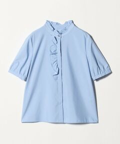 green label relaxing / グリーンレーベル リラクシング シャツ・ブラウス | フリル ディテール ショートスリーブ ブラウス