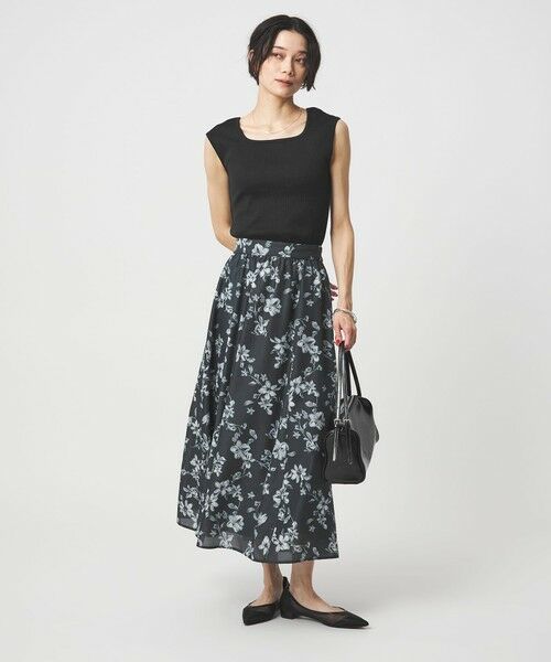 green label relaxing / グリーンレーベル リラクシング カットソー | ブライトリブ デコルテ フレンチスリーブ プルオーバー カットソー | 詳細5