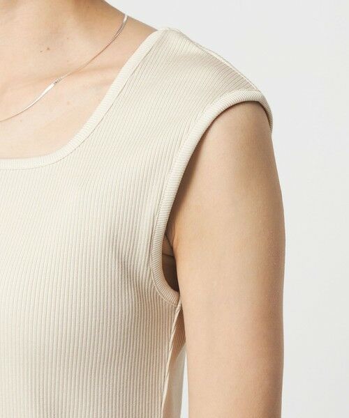 green label relaxing / グリーンレーベル リラクシング カットソー | ブライトリブ デコルテ フレンチスリーブ プルオーバー カットソー | 詳細16