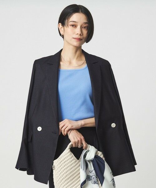 green label relaxing / グリーンレーベル リラクシング カットソー | ブライトリブ デコルテ フレンチスリーブ プルオーバー カットソー | 詳細21