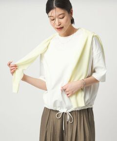green label relaxing / グリーンレーベル リラクシング カットソー | 【WEB限定】＜at ease＞ドロスト カットソー 接触冷感 UVカット 遮熱