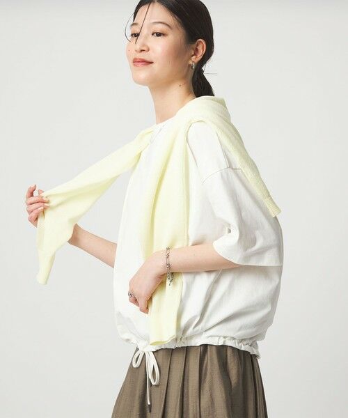 green label relaxing / グリーンレーベル リラクシング カットソー | 【WEB限定】＜at ease＞ドロスト カットソー 接触冷感 UVカット 遮熱 | 詳細2