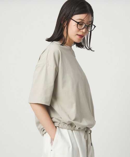 green label relaxing / グリーンレーベル リラクシング カットソー | 【WEB限定】＜at ease＞ドロスト カットソー 接触冷感 UVカット 遮熱 | 詳細12