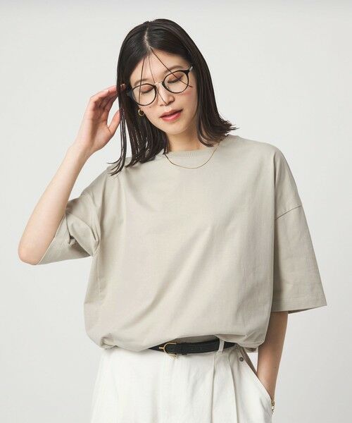 green label relaxing / グリーンレーベル リラクシング カットソー | 【WEB限定】＜at ease＞ドロスト カットソー 接触冷感 UVカット 遮熱 | 詳細15