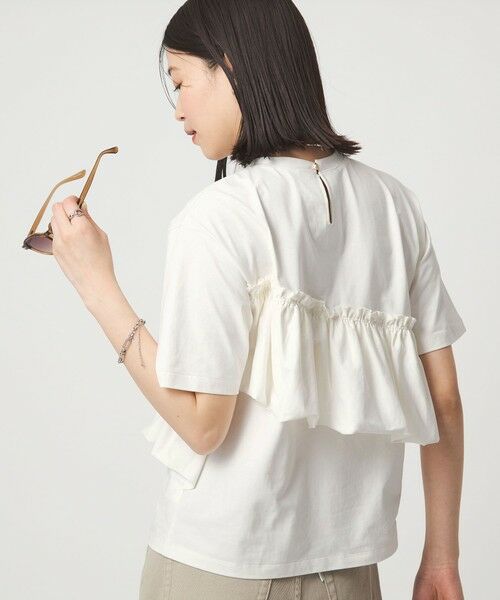 green label relaxing / グリーンレーベル リラクシング カットソー | 【WEB限定】＜at ease＞フリル カットソー 接触冷感 UVカット 遮熱 | 詳細2