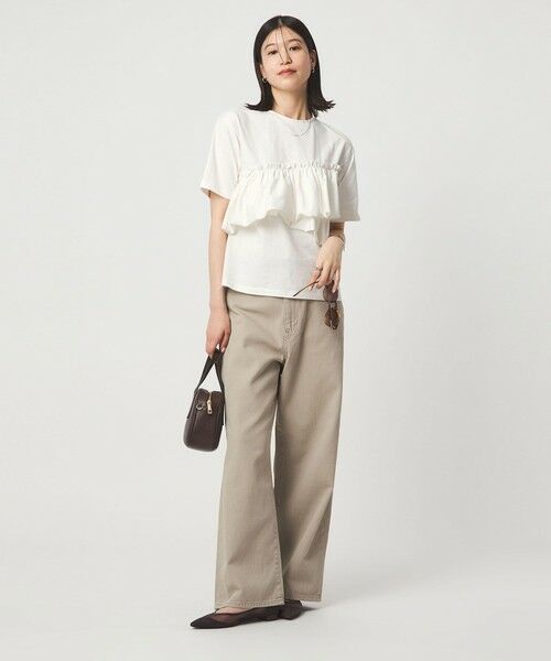 green label relaxing / グリーンレーベル リラクシング カットソー | 【WEB限定】＜at ease＞フリル カットソー 接触冷感 UVカット 遮熱 | 詳細5