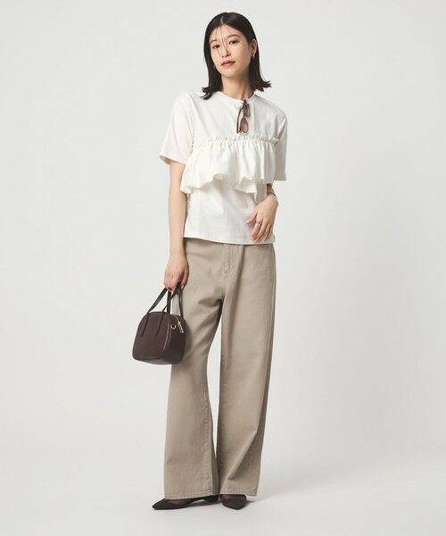 green label relaxing / グリーンレーベル リラクシング カットソー | 【WEB限定】＜at ease＞フリル カットソー 接触冷感 UVカット 遮熱 | 詳細6