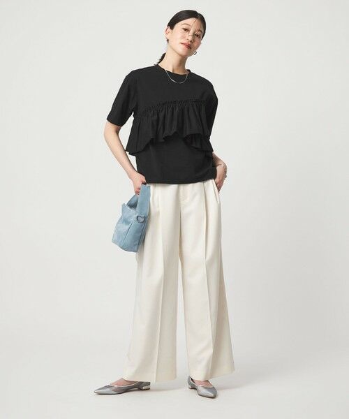 green label relaxing / グリーンレーベル リラクシング カットソー | 【WEB限定】＜at ease＞フリル カットソー 接触冷感 UVカット 遮熱 | 詳細17