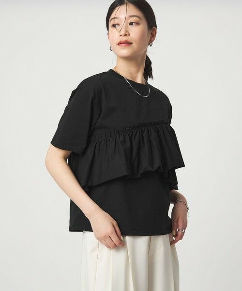 green label relaxing / グリーンレーベル リラクシング カットソー | 【WEB限定】＜at ease＞フリル カットソー 接触冷感 UVカット 遮熱 | 詳細14