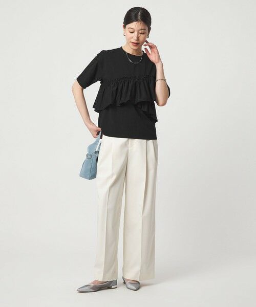 green label relaxing / グリーンレーベル リラクシング カットソー | 【WEB限定】＜at ease＞フリル カットソー 接触冷感 UVカット 遮熱 | 詳細16