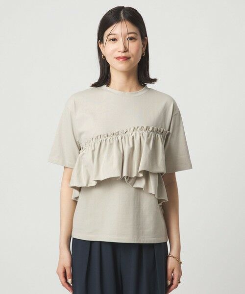 green label relaxing / グリーンレーベル リラクシング カットソー | 【WEB限定】＜at ease＞フリル カットソー 接触冷感 UVカット 遮熱 | 詳細23