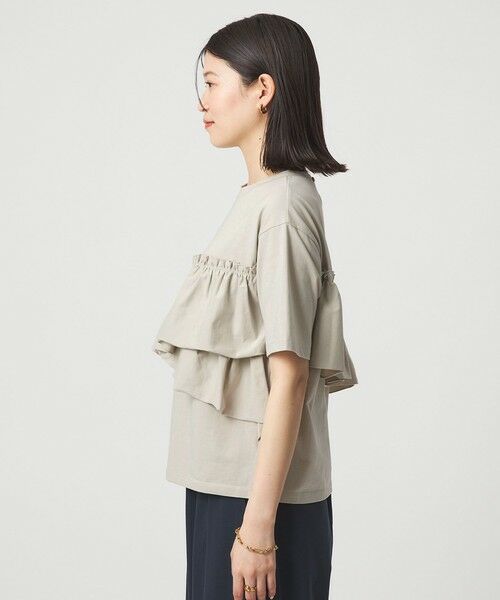 green label relaxing / グリーンレーベル リラクシング カットソー | 【WEB限定】＜at ease＞フリル カットソー 接触冷感 UVカット 遮熱 | 詳細24