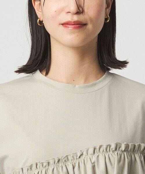 green label relaxing / グリーンレーベル リラクシング カットソー | 【WEB限定】＜at ease＞フリル カットソー 接触冷感 UVカット 遮熱 | 詳細26